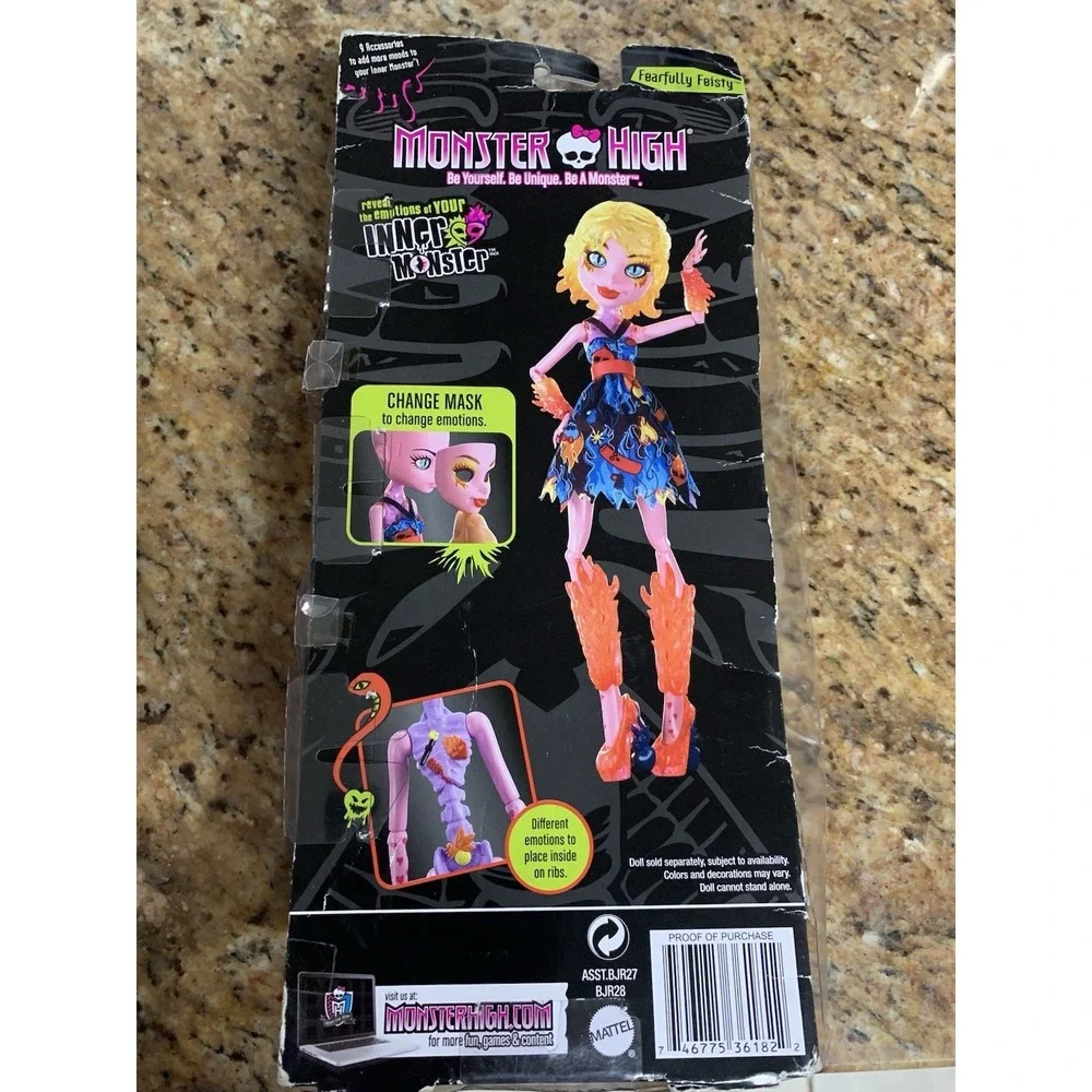 Monster High Fearfully Feisty Inner Monster Add-On Pack Doll NEW IN‎ BOX
